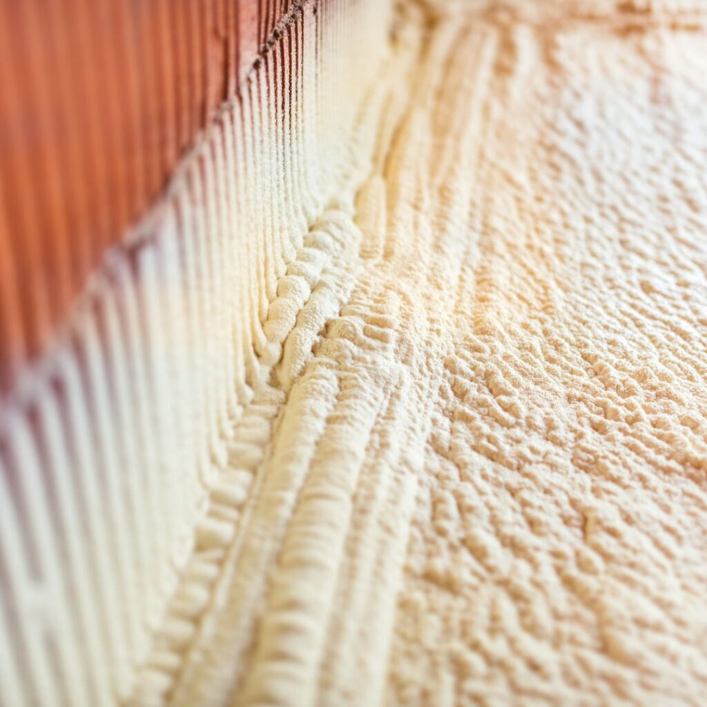 Spray foam insulation.