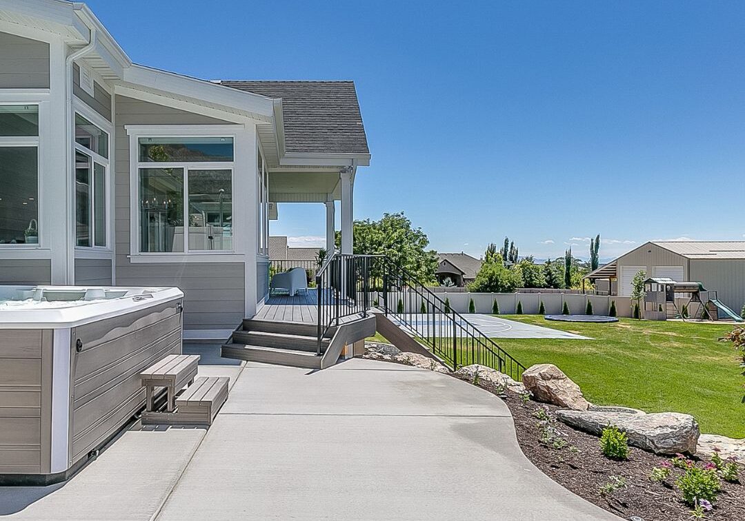 backyard with concrete patio